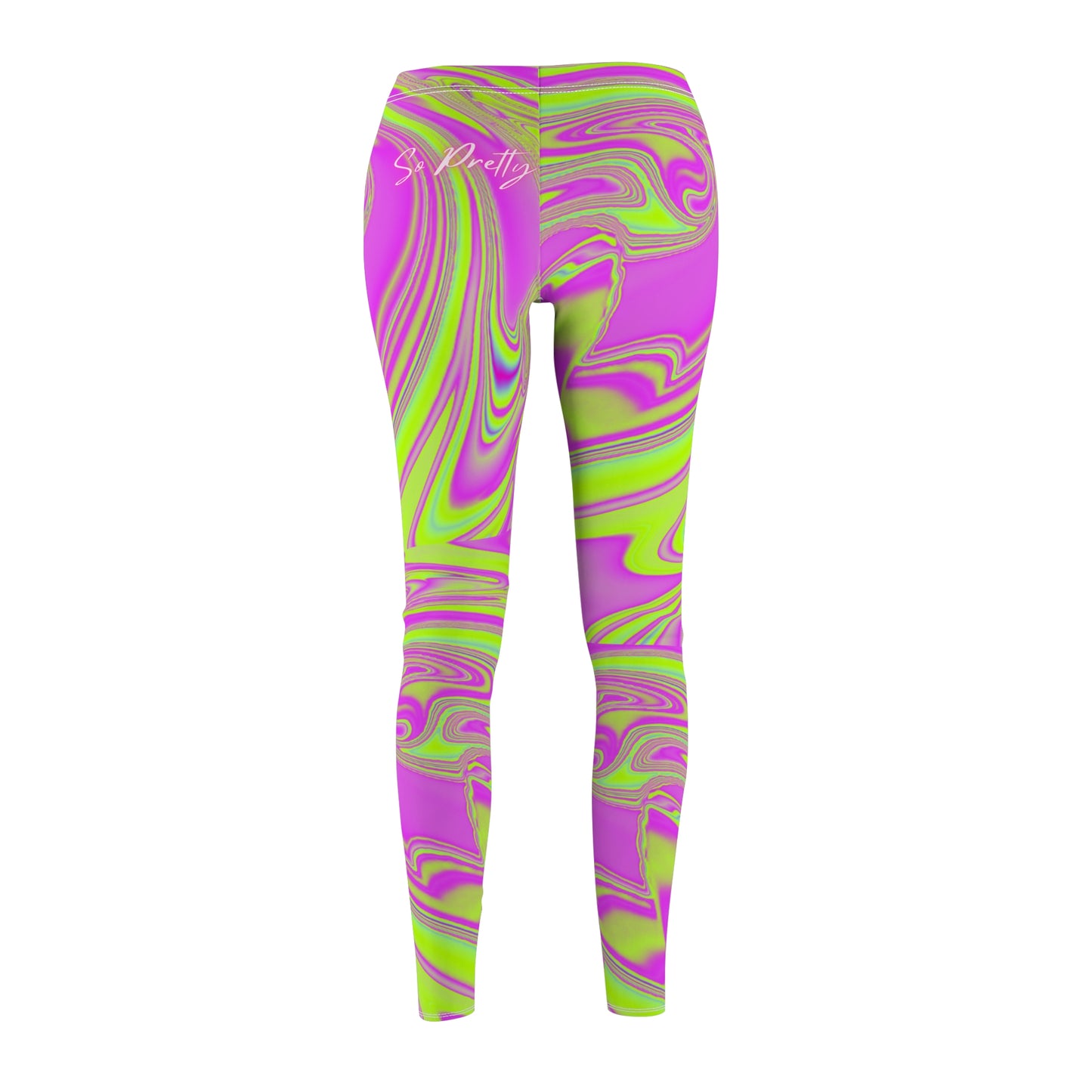 So Pretty Psychedelic Swirl Women's Casual Leggings (AOP)