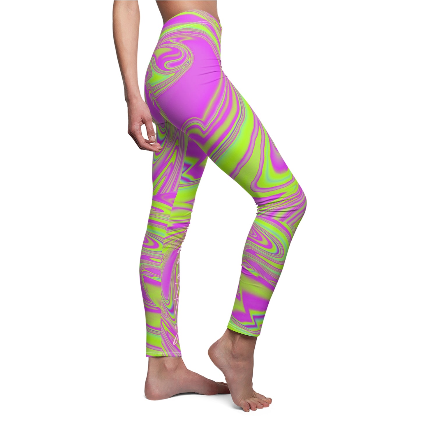 So Pretty Psychedelic Swirl Women's Casual Leggings (AOP)