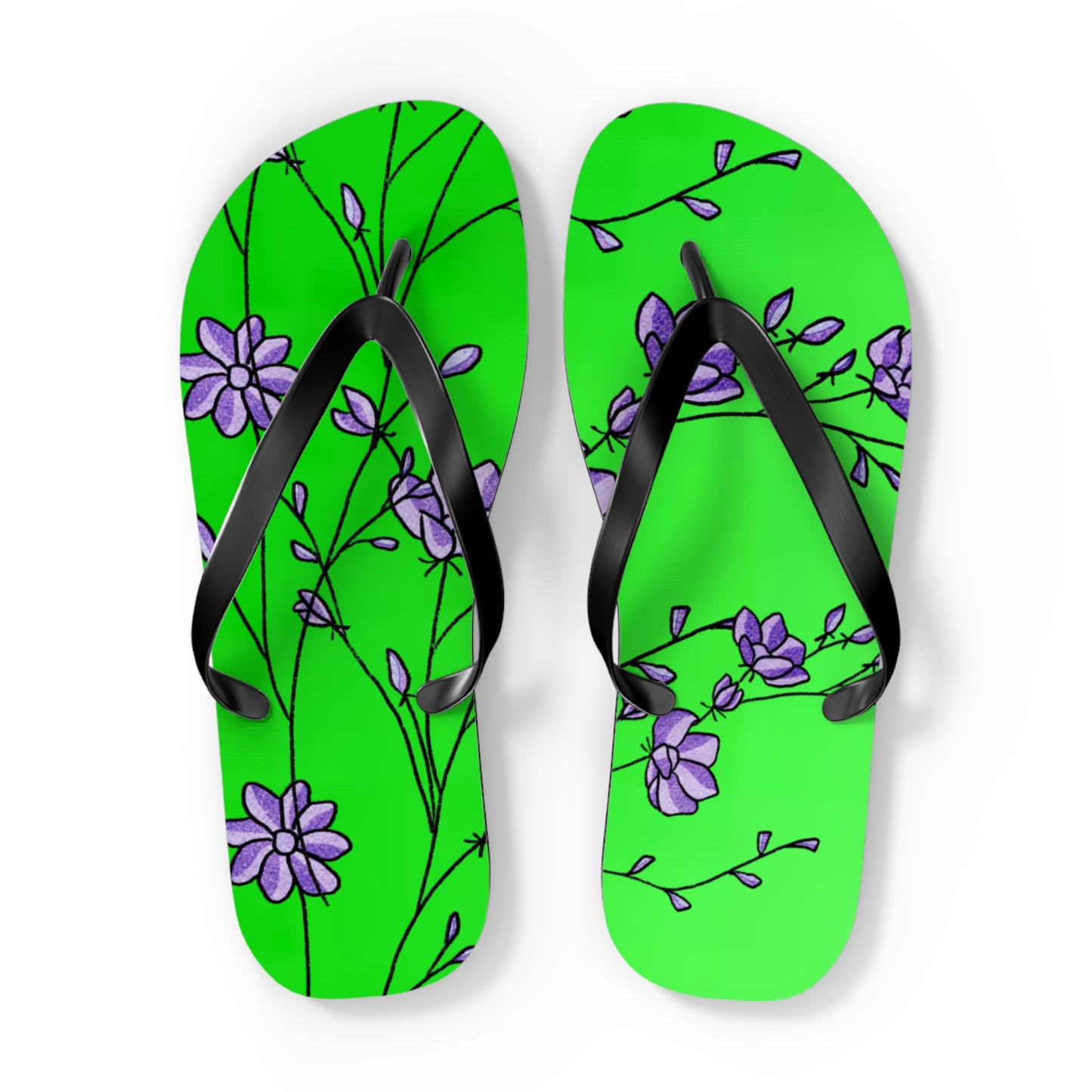 So Pretty Abound with Lillies Flip Flops