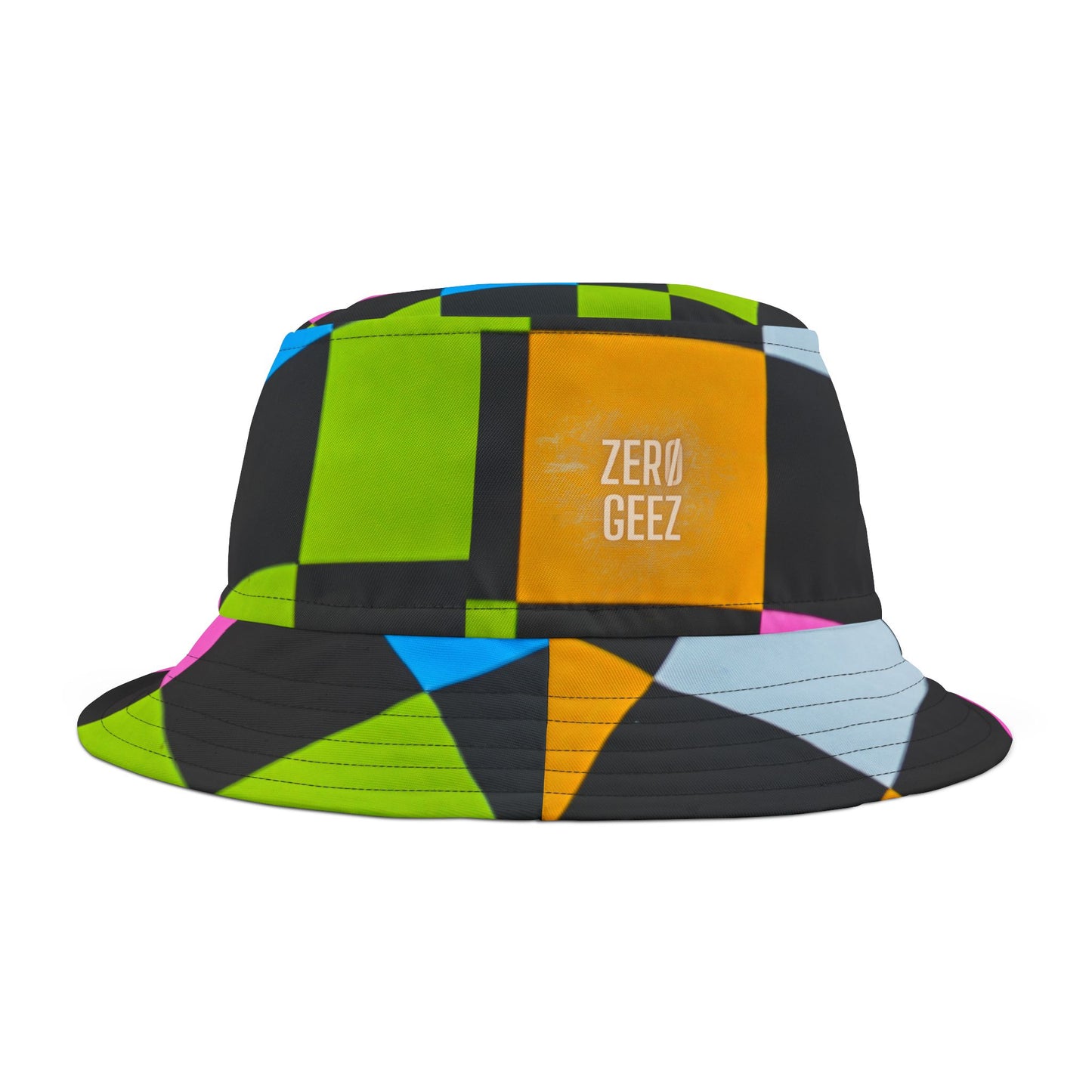 ZER0 GEEZ  Colorful Chex Bucket Hat (AOP)