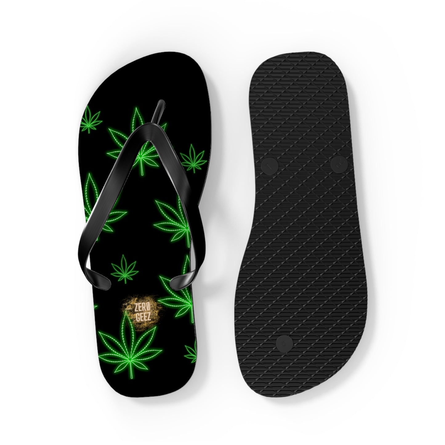 zer0geez Spleef leaf Flip Flops