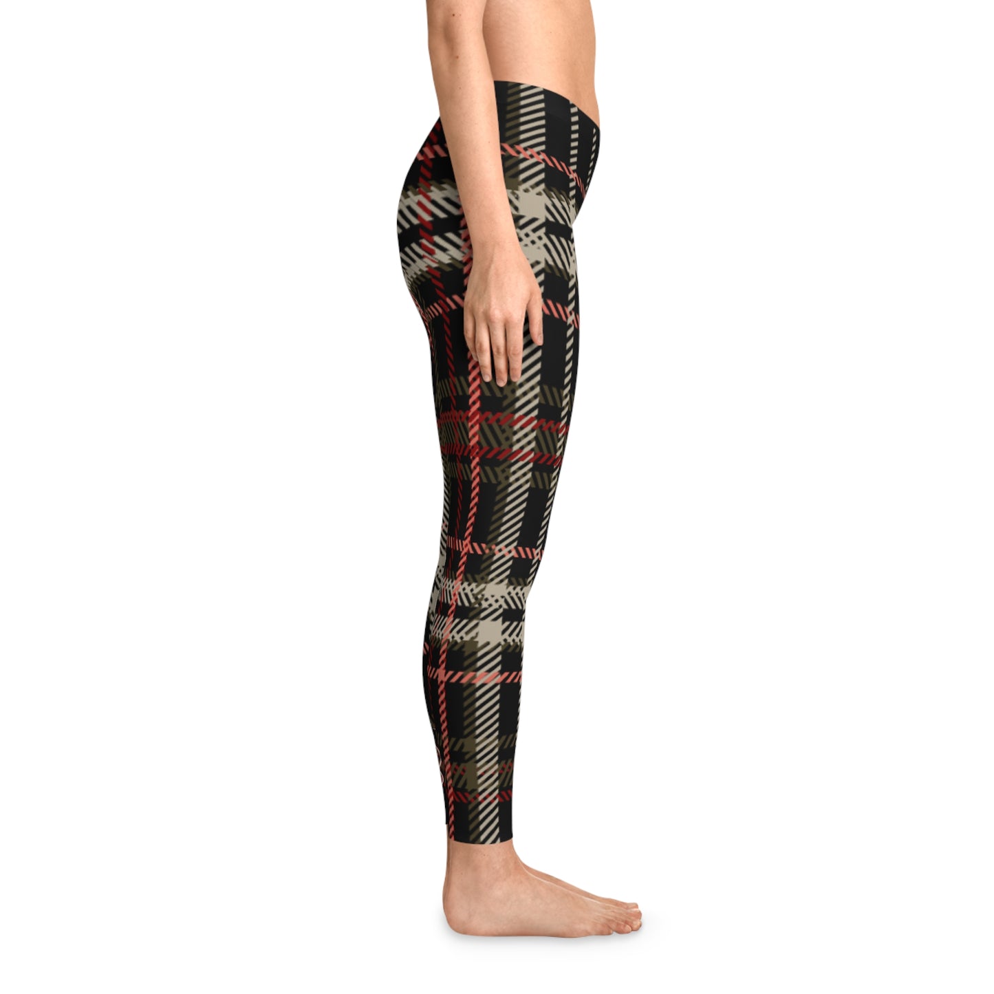 So Pretty, Mad for Plaid stretchy Leggings (AOP)