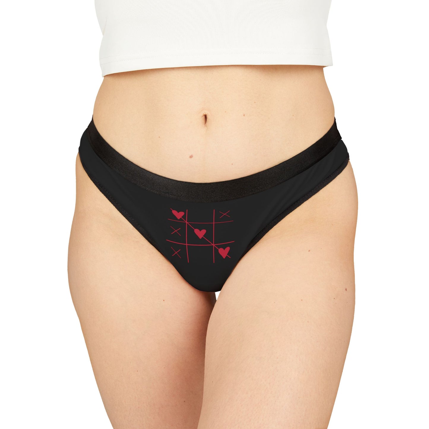 So Pretty women's Tic Tac Oh Thongs (AOP)