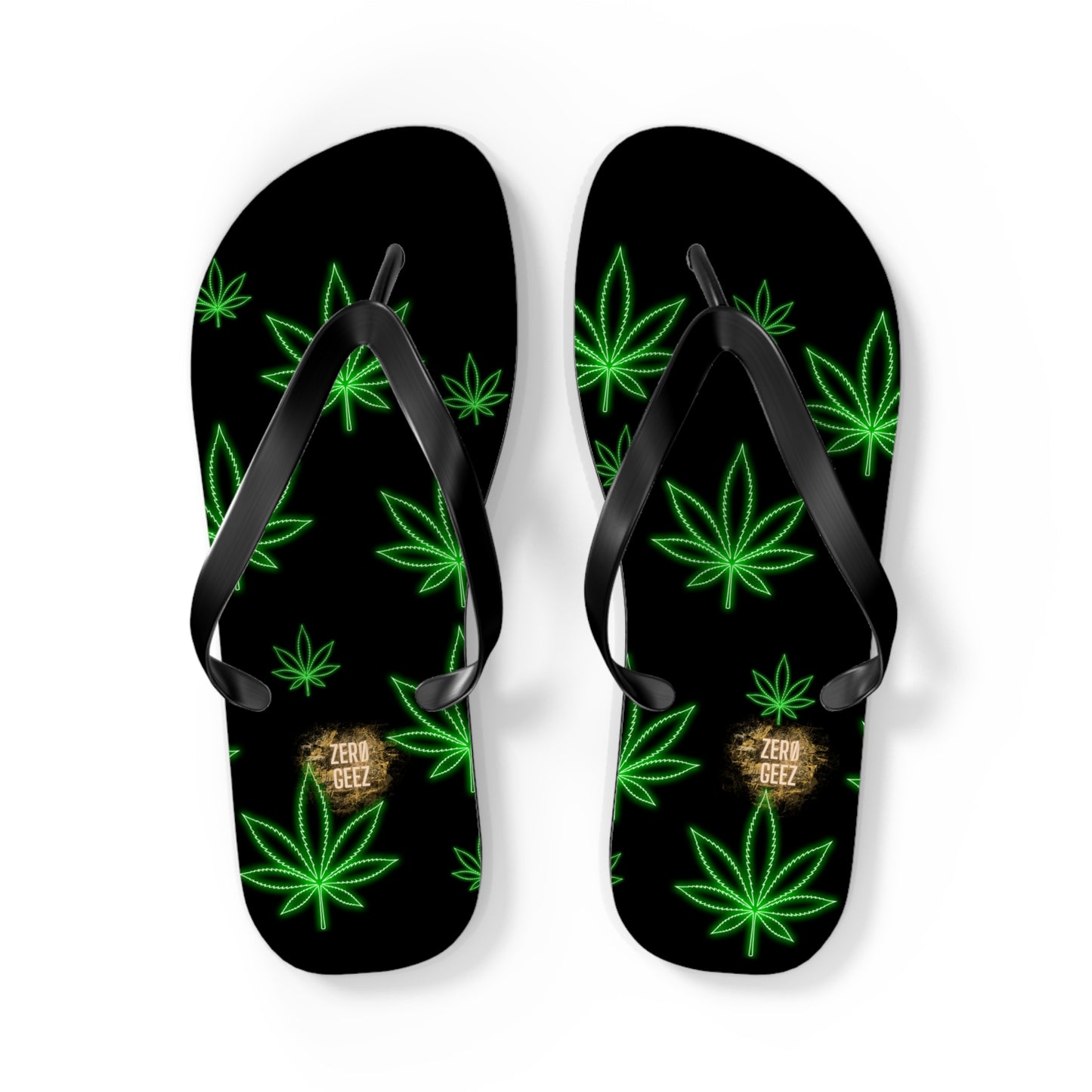 zer0geez Spleef leaf Flip Flops