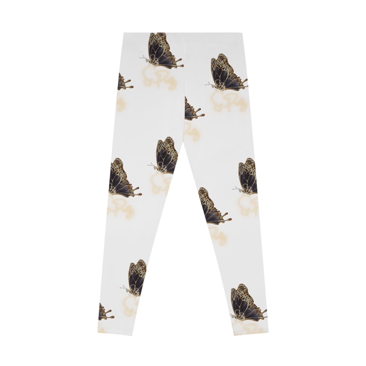 Stretchy Leggings with So Pretty logo (AOP)