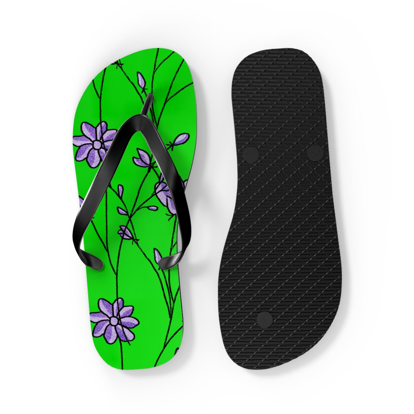 So Pretty Abound with Lillies Flip Flops