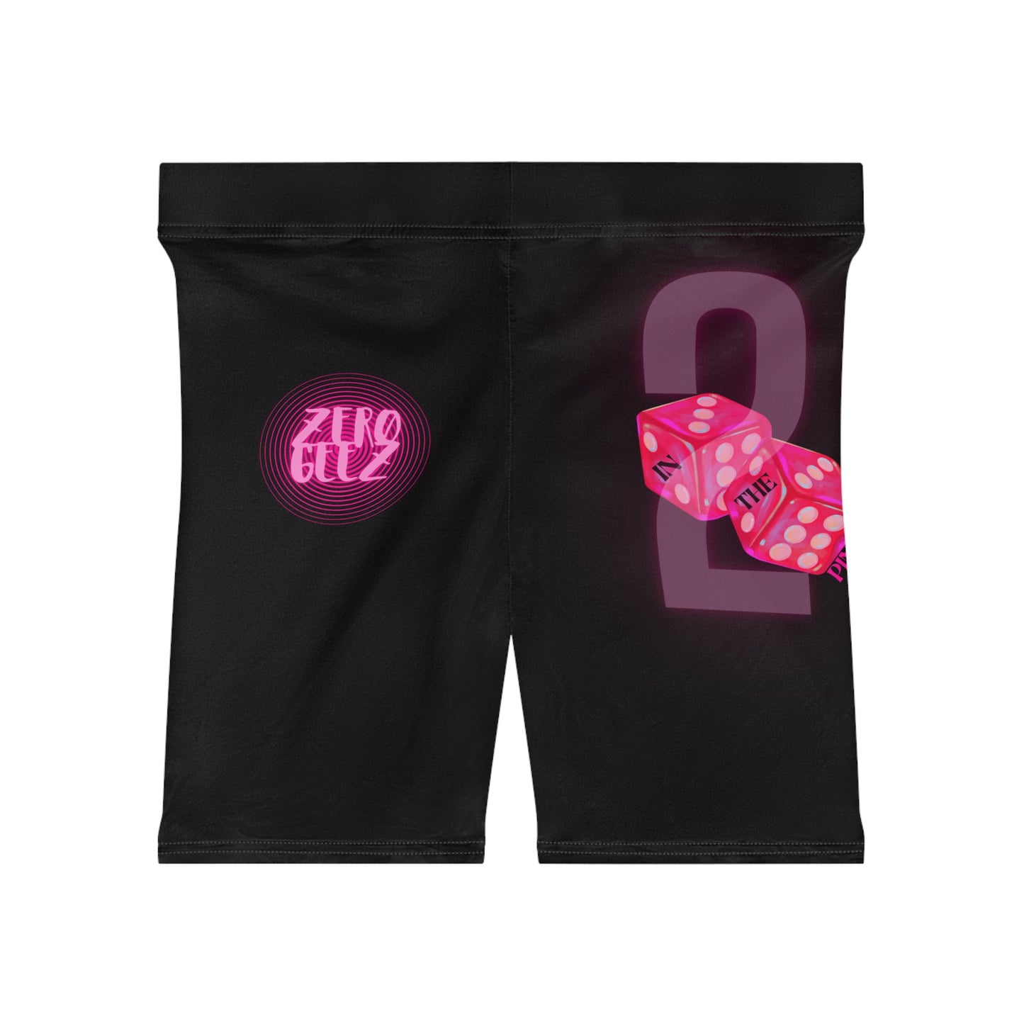 Women's zer0 geez 2 in the Pink Biker Shorts (AOP)