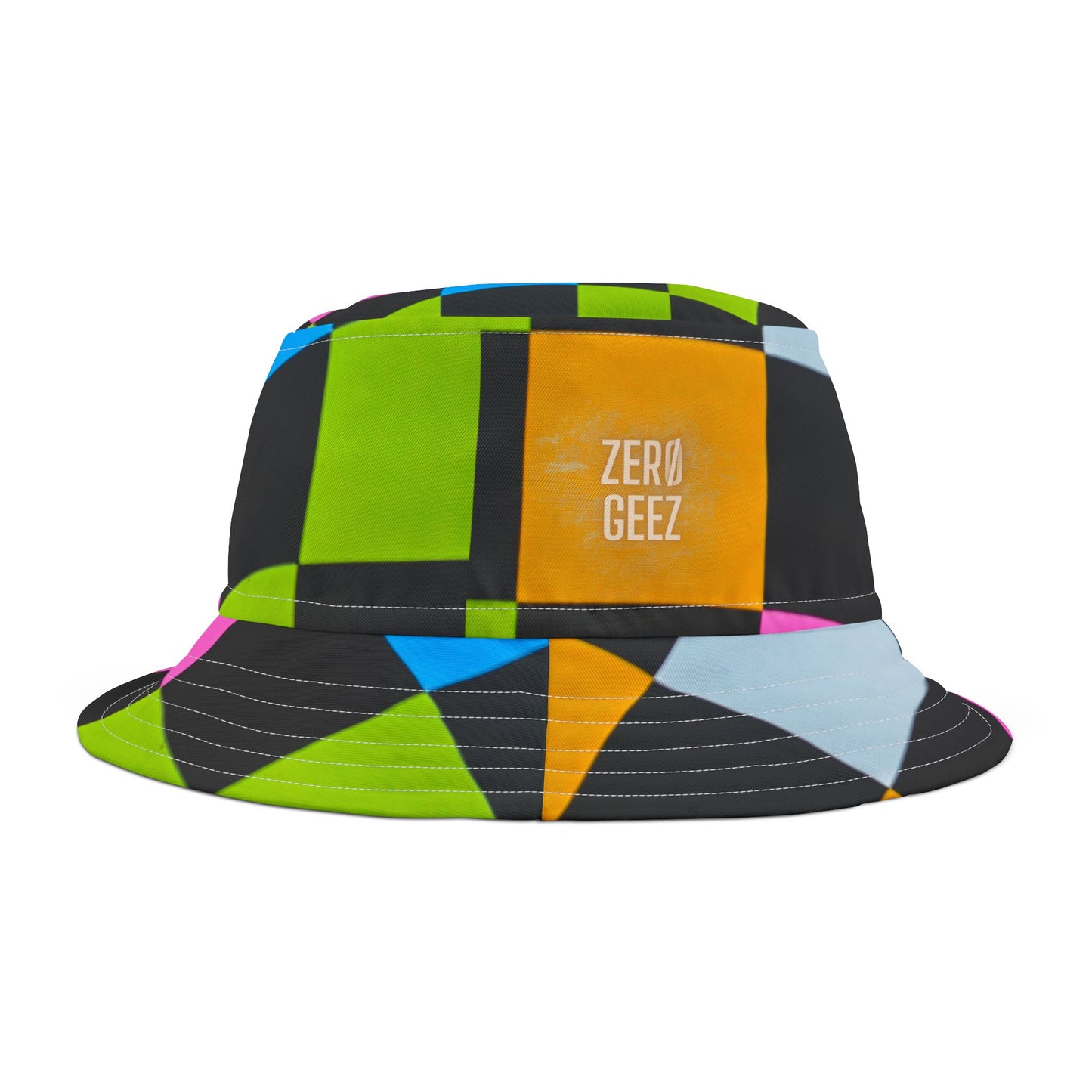 ZER0 GEEZ  Colorful Chex Bucket Hat (AOP)