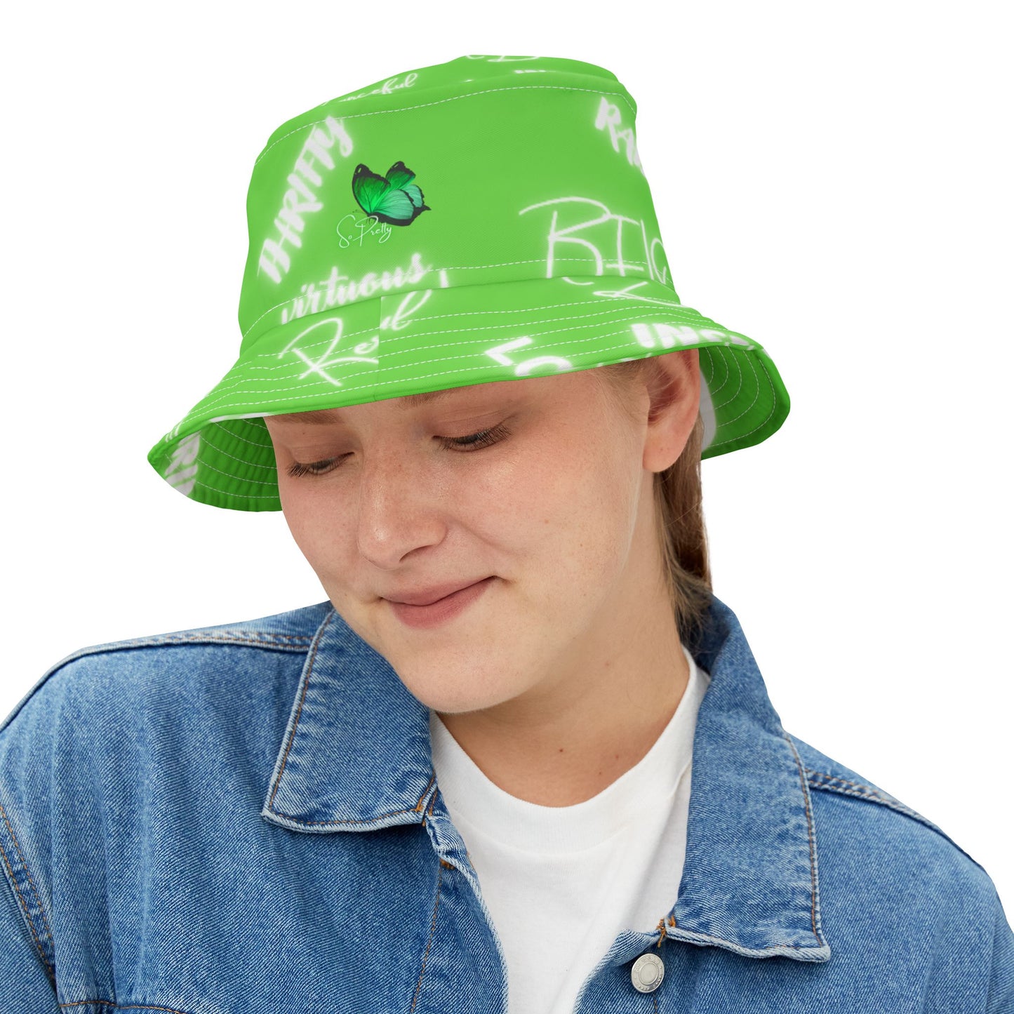 So Pretty Affirmations Bucket Hat (AOP)