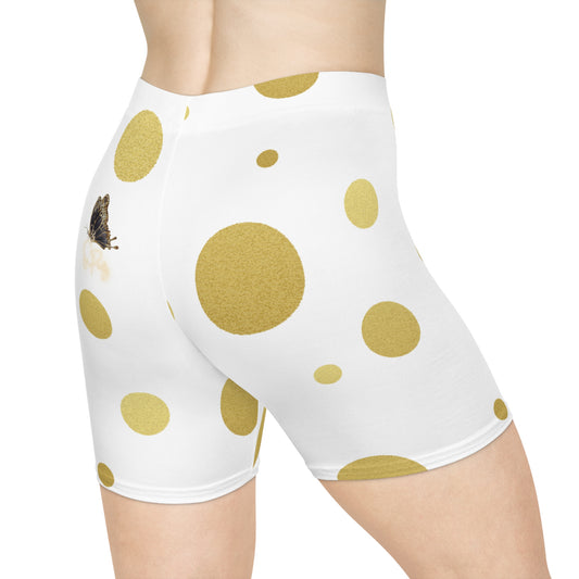 Women's So Pretty Seeing Spots Biker Shorts with So Pretty logo (AOP)