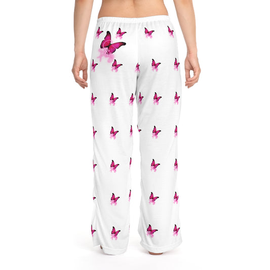 Women's So Pretty Butterfly logo Pajama Pants (AOP)