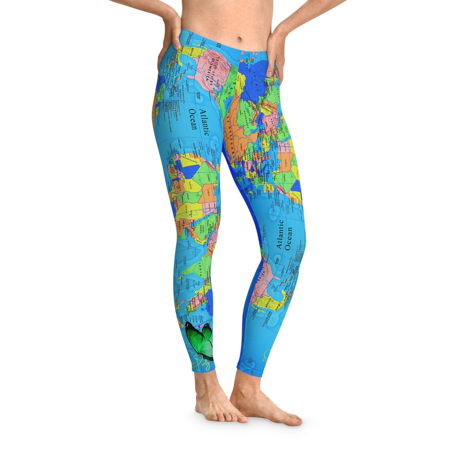 So Pretty The World is Mine Stretchy Leggings (AOP)