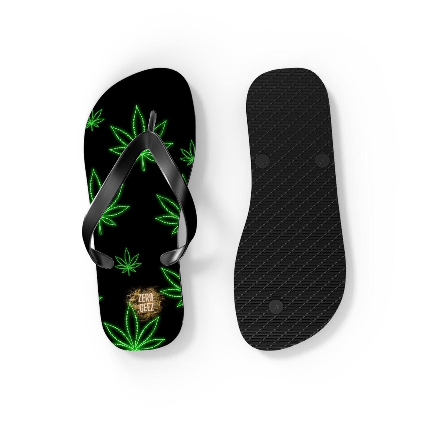 zer0geez Spleef leaf Flip Flops