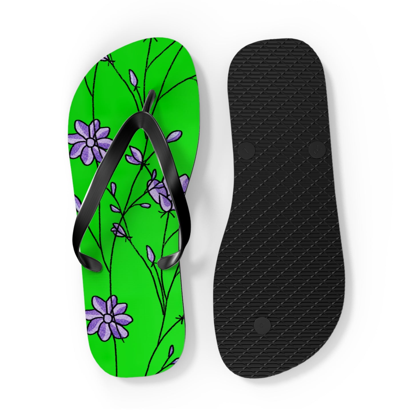 So Pretty Abound with Lillies Flip Flops