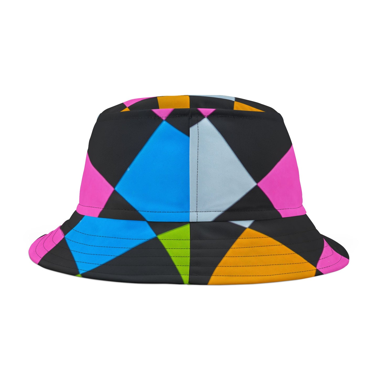 ZER0 GEEZ  Colorful Chex Bucket Hat (AOP)