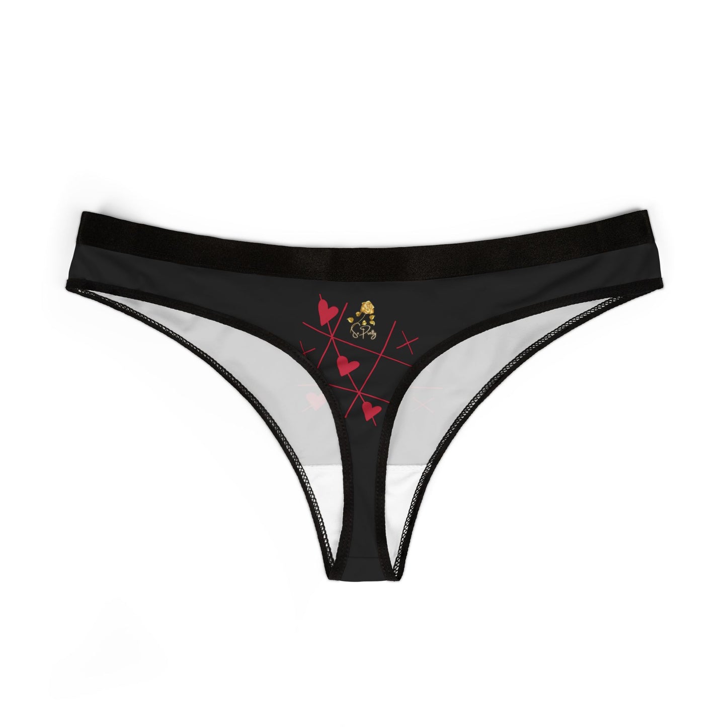 So Pretty women's Tic Tac Oh Thongs (AOP)