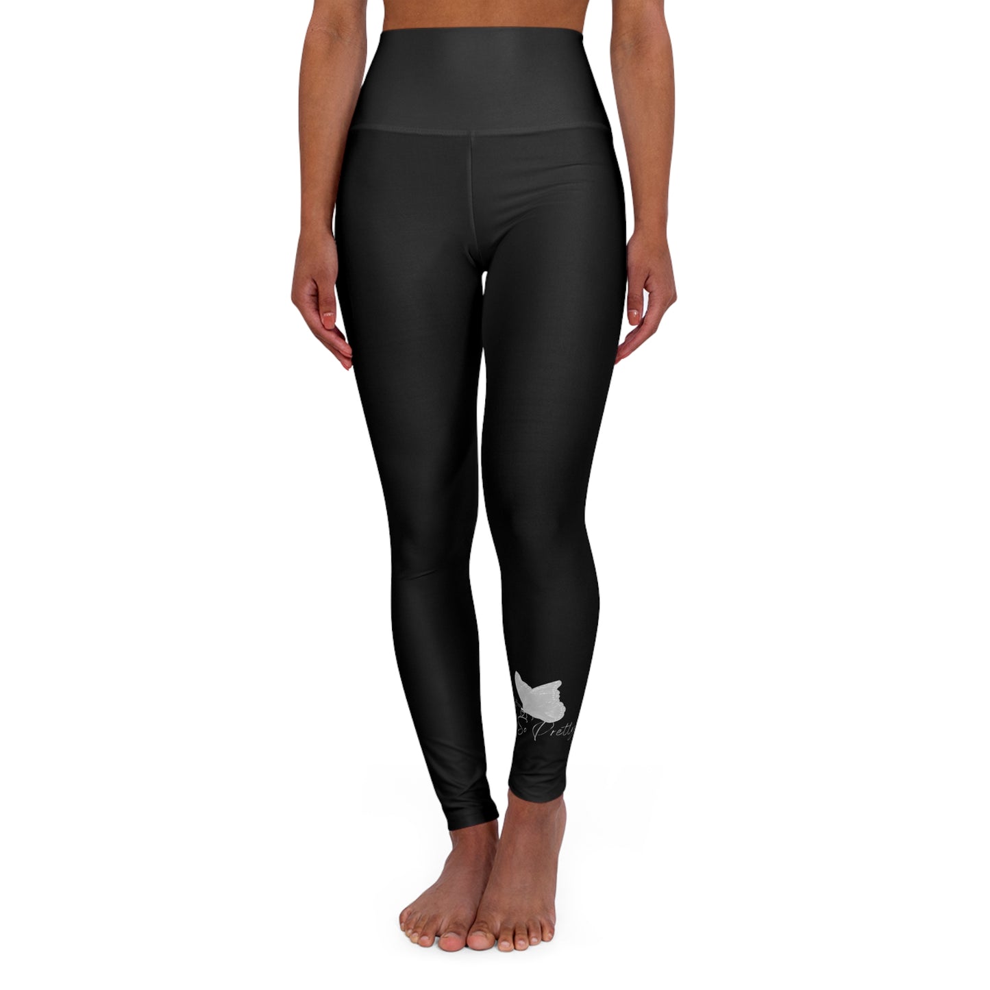 High Waisted So Pretty Yoga Leggings (AOP)