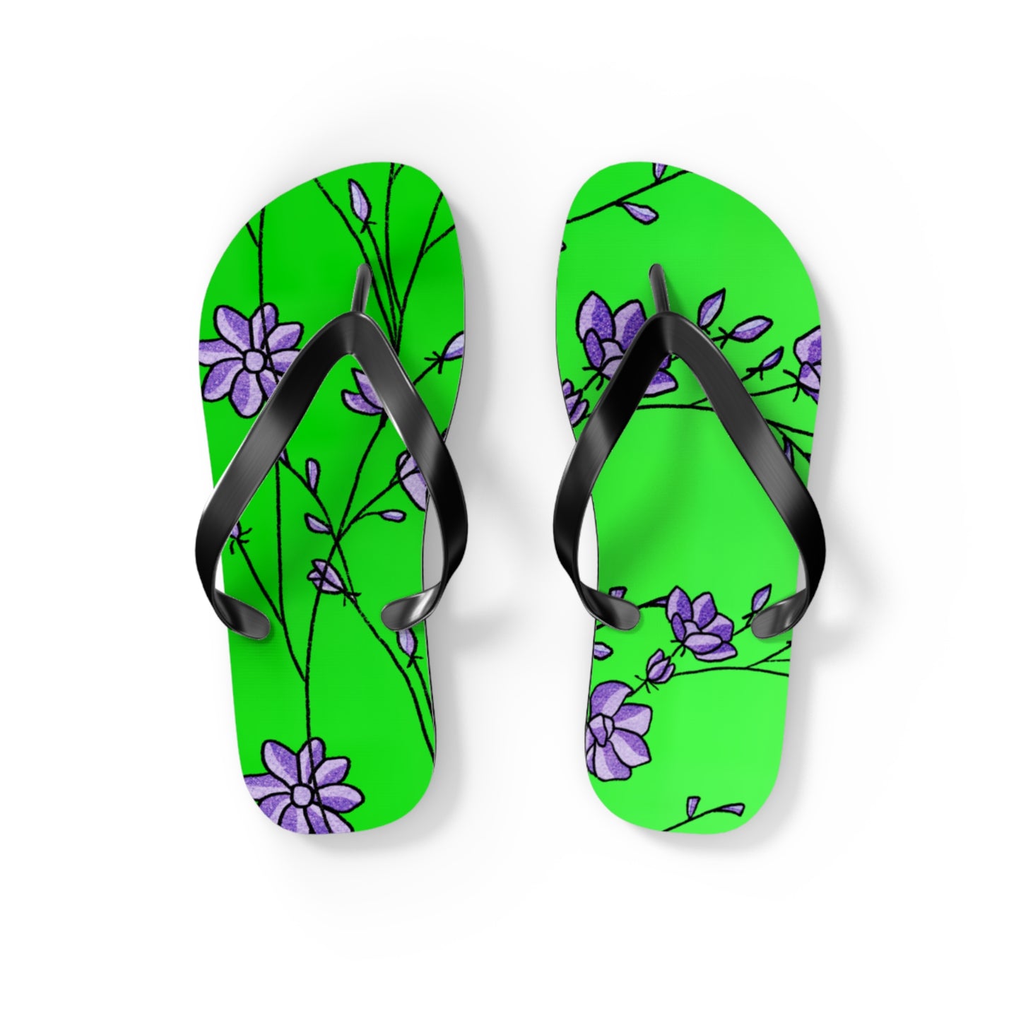 So Pretty Abound with Lillies Flip Flops