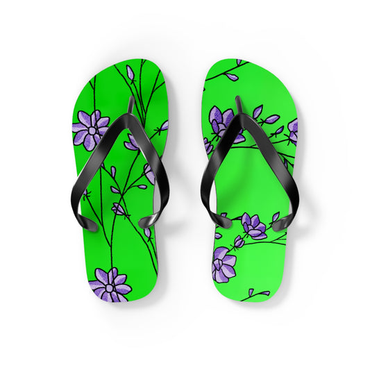 So Pretty Abound with Lillies Flip Flops