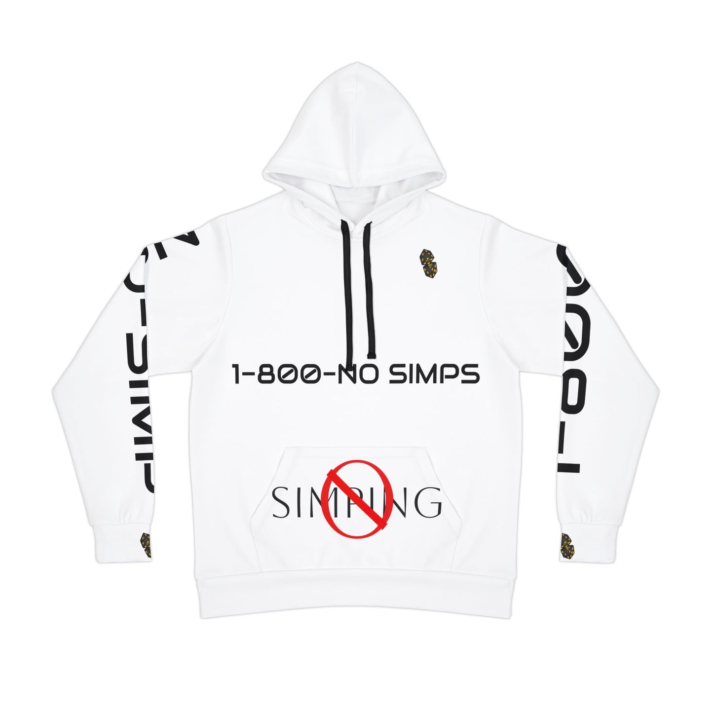 Meech Wear's NO SIMPING Athletic Hoodie (AOP)