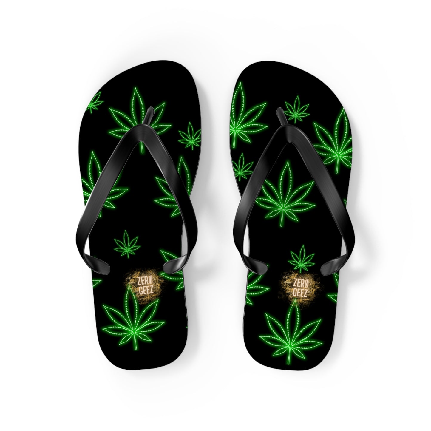 zer0geez Spleef leaf Flip Flops