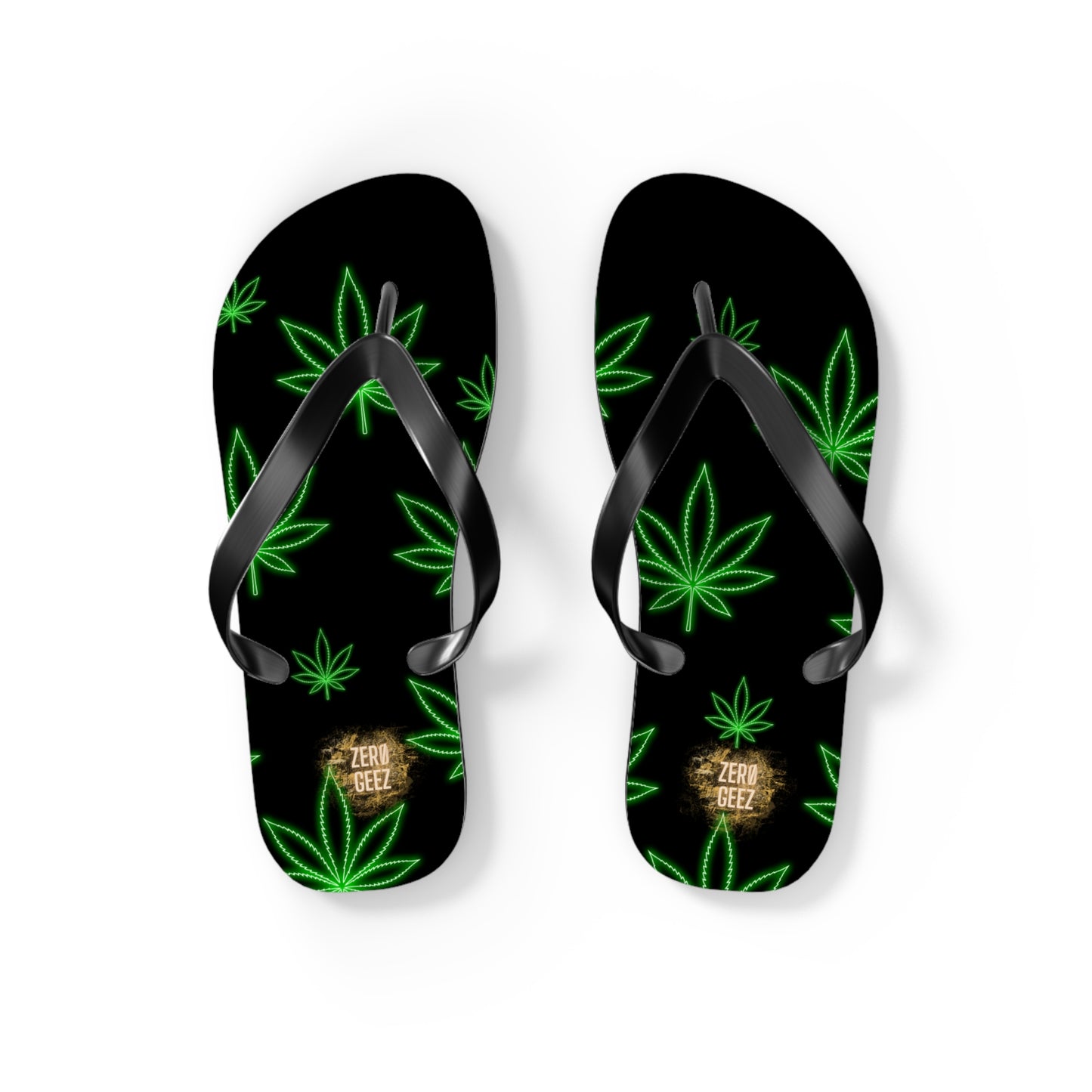 zer0geez Spleef leaf Flip Flops