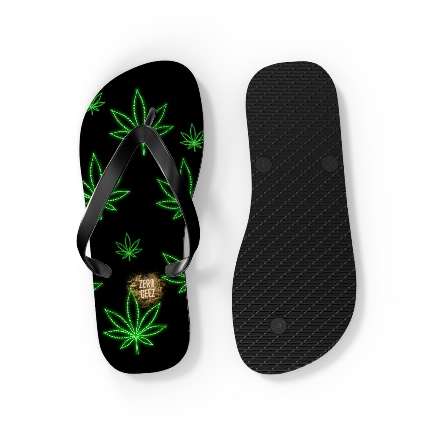 zer0geez Spleef leaf Flip Flops