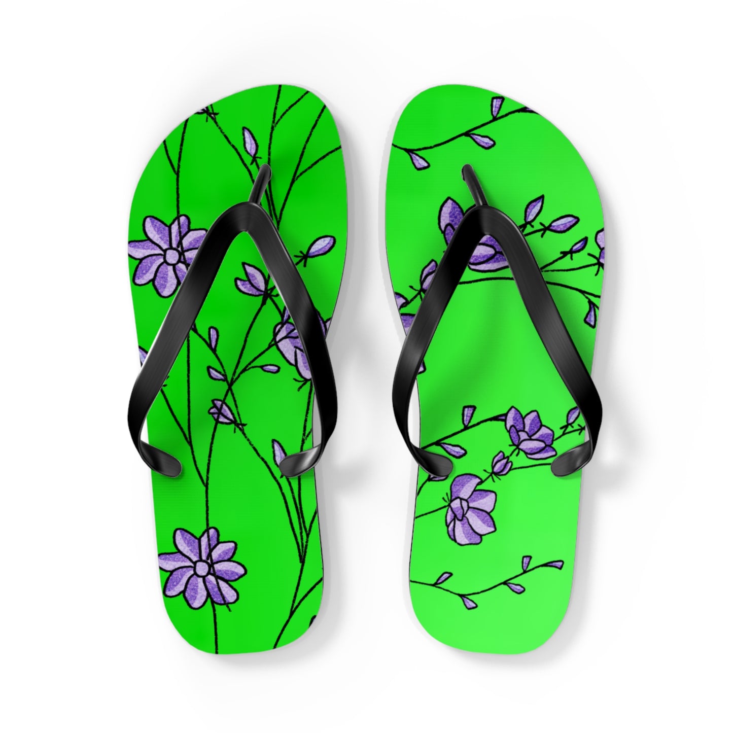 So Pretty Abound with Lillies Flip Flops