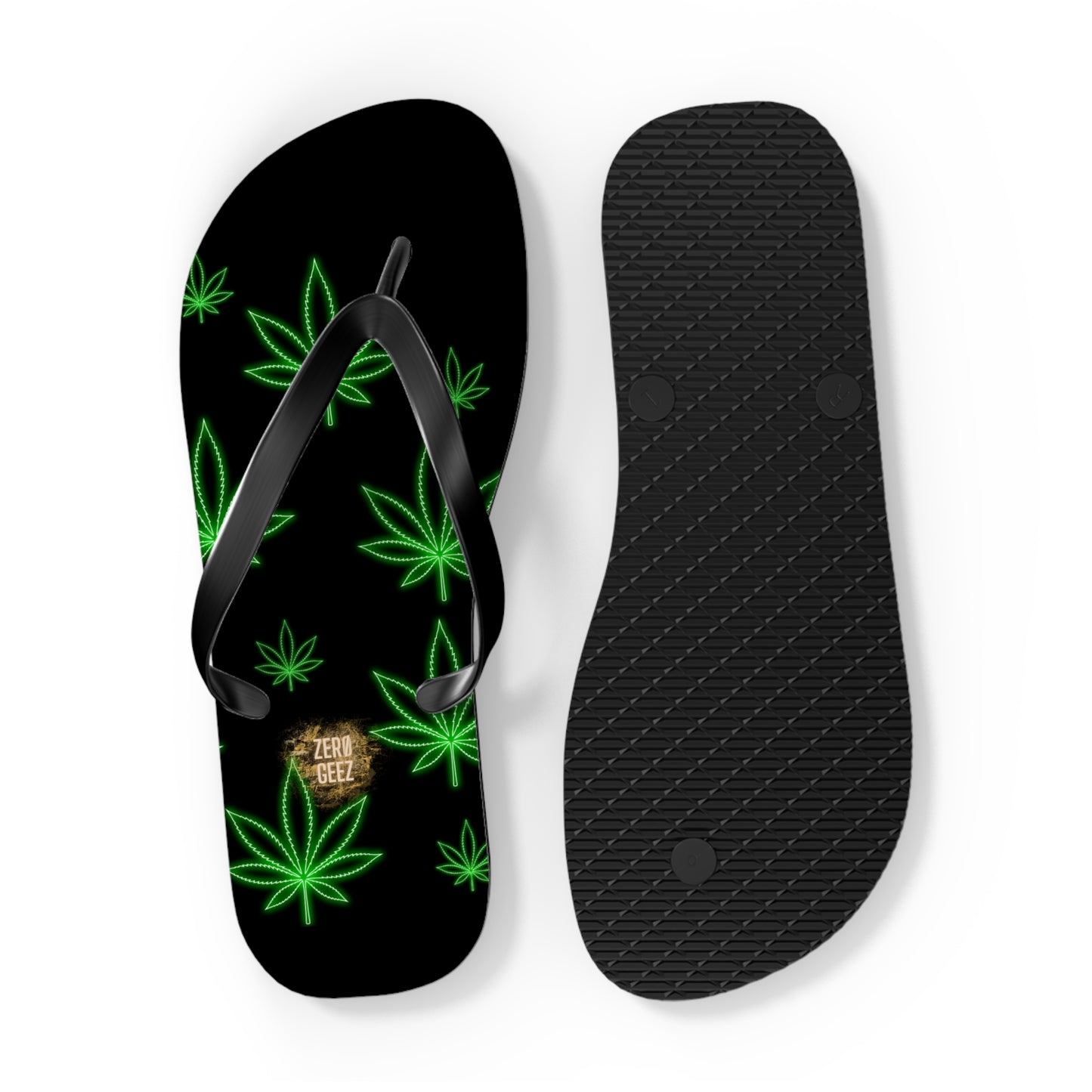 zer0geez Spleef leaf Flip Flops