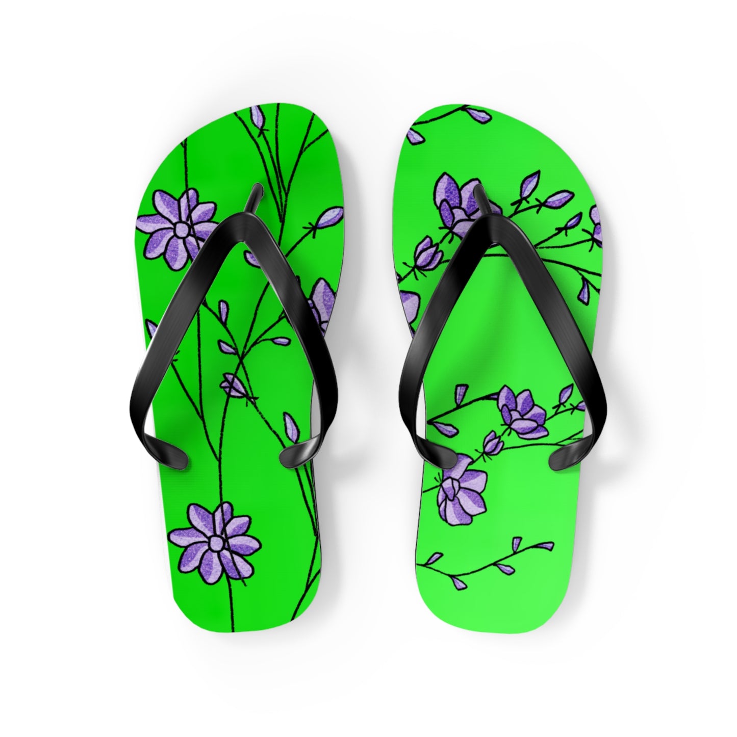 So Pretty Abound with Lillies Flip Flops