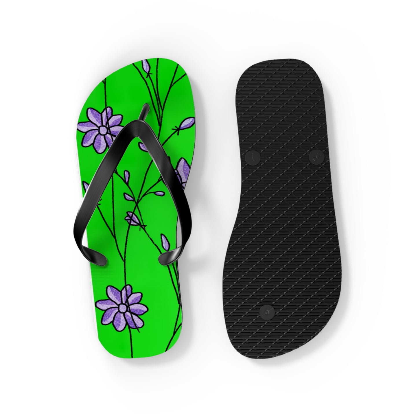 So Pretty Abound with Lillies Flip Flops