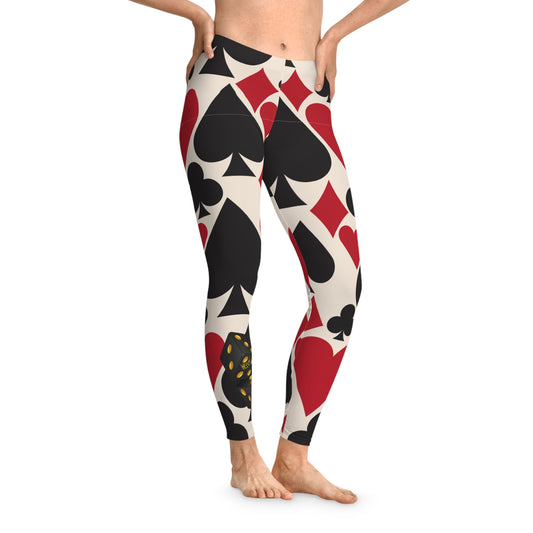 MEECH MANIA! Card Sharp Stretchy Leggings (AOP)